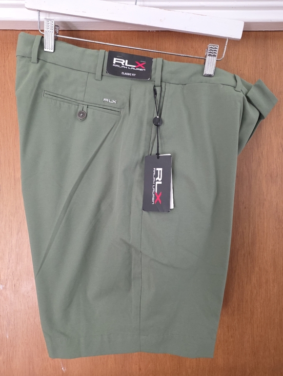 RLX Ralph Lauren Other - RLX Ralph Lauren Olive Green Men’s Performance Flat-Front Shorts Size 36 Nwt